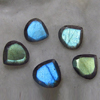 9 mm - AAAA - Really High Quality Labradorite - Faceted Heart Cut Stone Every Single Pcs Have Amazing Blue Fire Super Sparkle 5 pcs